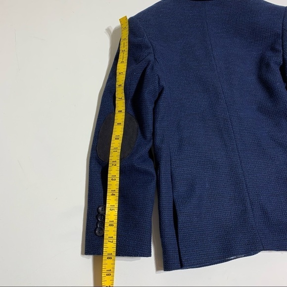 Isaac Mizrahi boy’s size 8 beautiful navy tweed suit jacket blazer - Picture 8 of 9